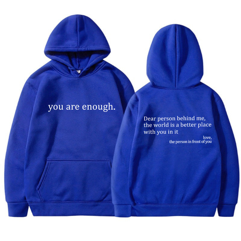 YAE | Unisex-hoodie med citat