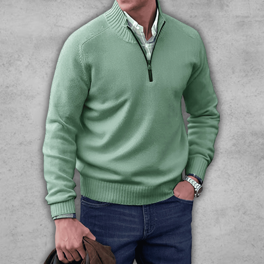 Markus | Elegant tröja med dragkedja