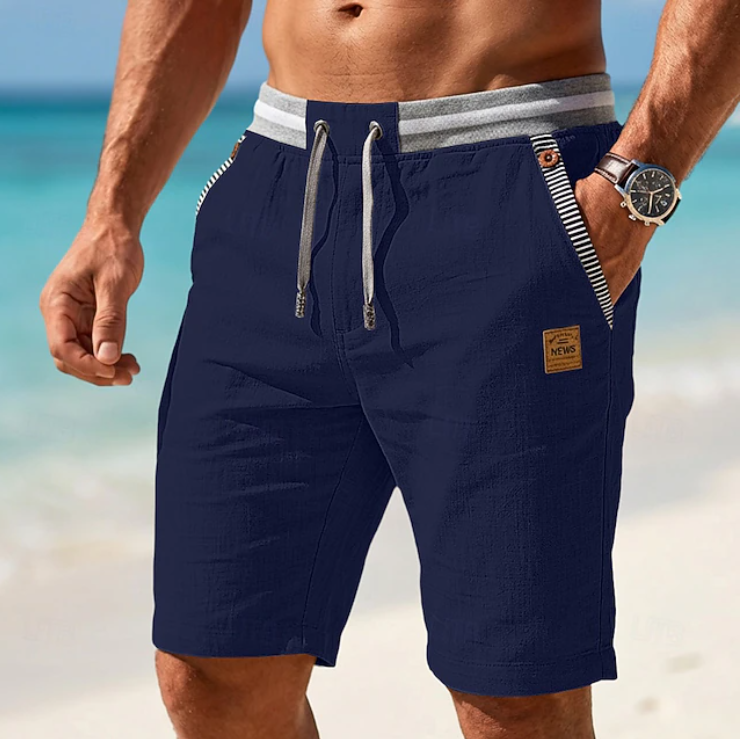 Lätta sommarshorts med dragsko