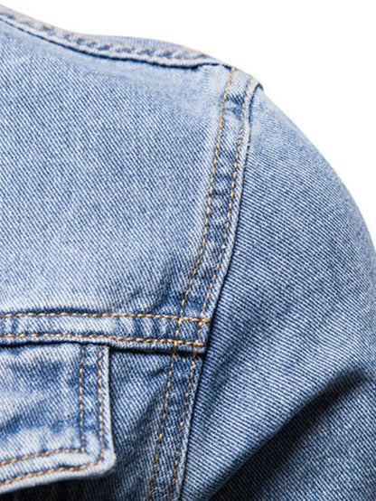Tvättad jeansjacka