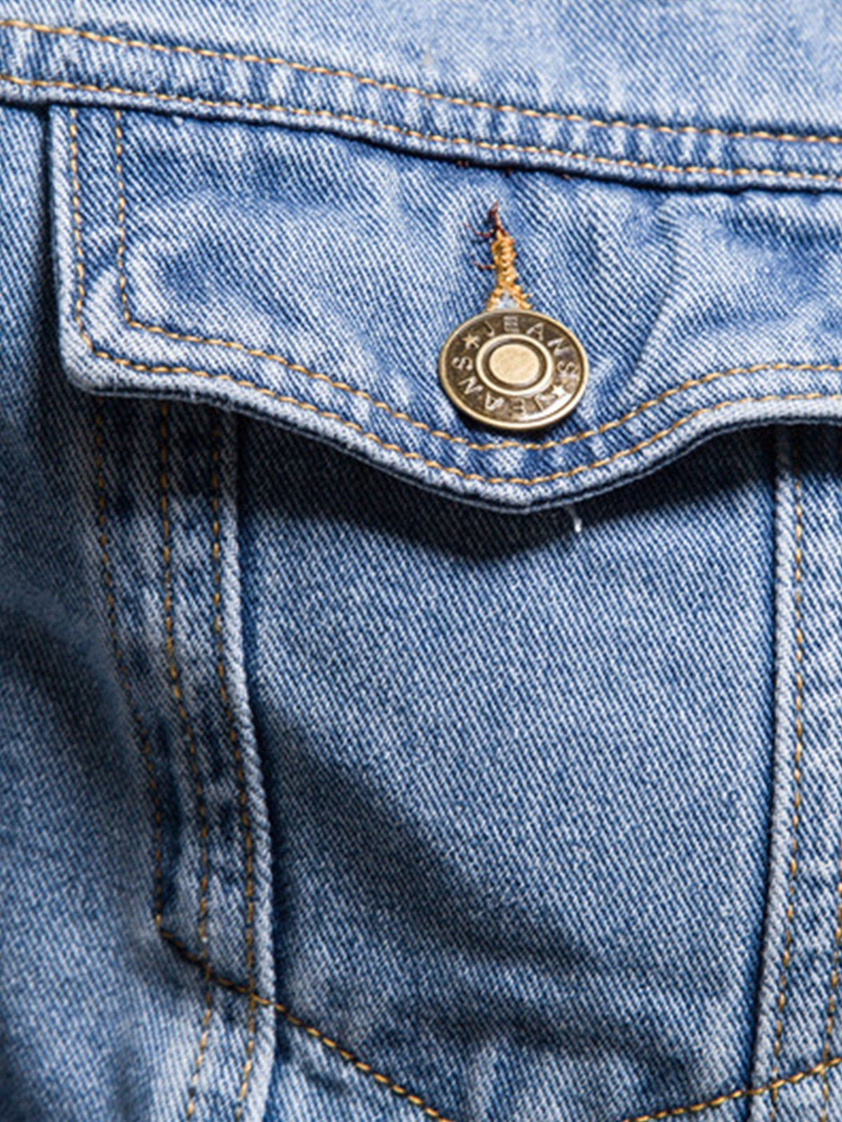 Tvättad jeansjacka