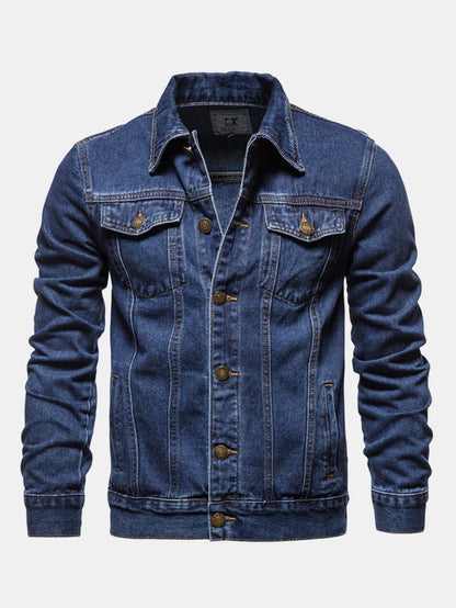 Tvättad jeansjacka