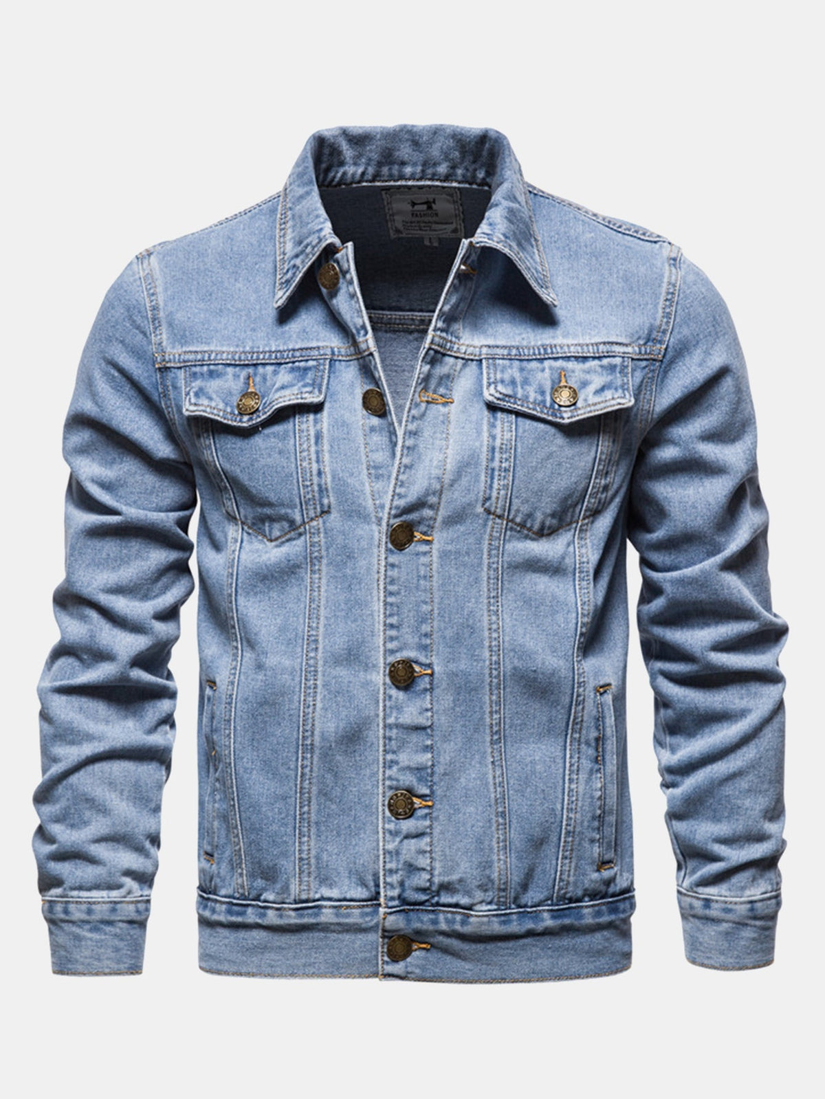Tvättad jeansjacka