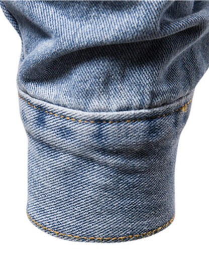Tvättad jeansjacka