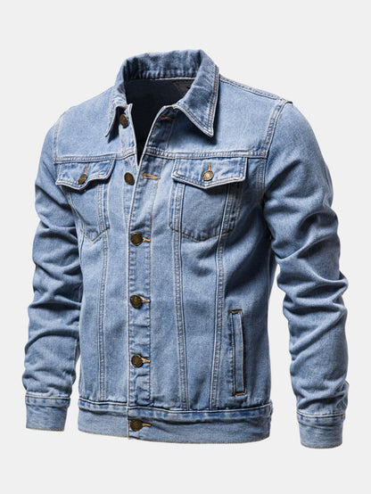 Tvättad jeansjacka