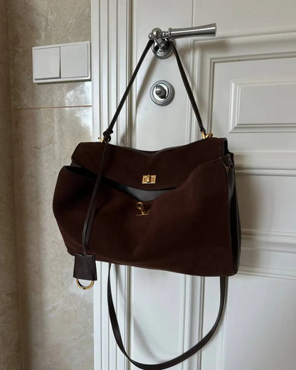 La Dame Sac - Suede Flap Bag