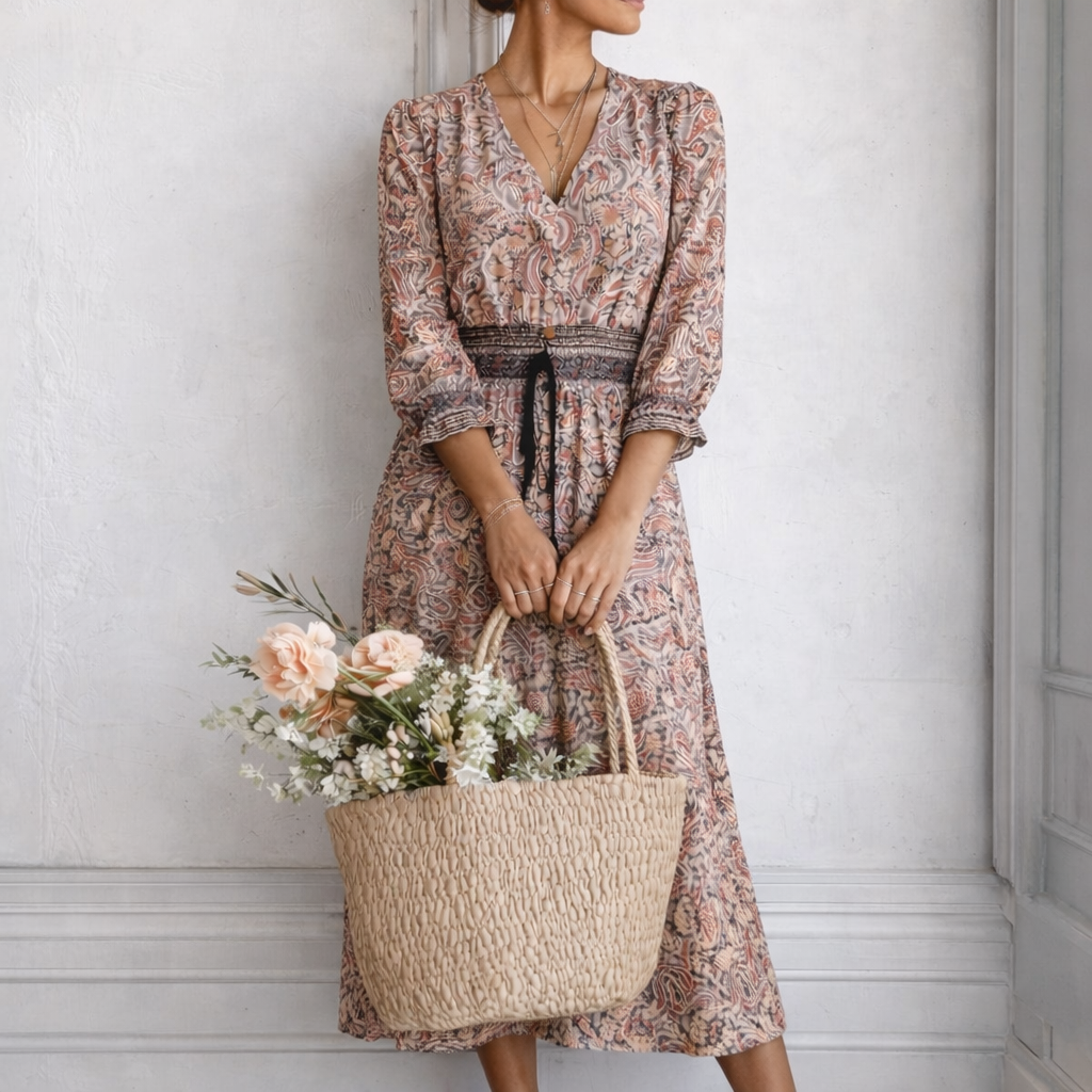 Lola – Vestido Largo de Inspiración Étnica