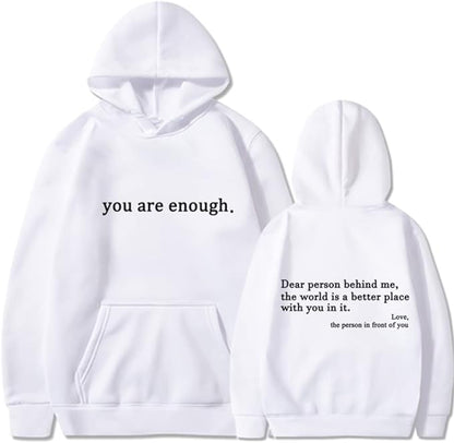 YAE | Unisex-hoodie med citat