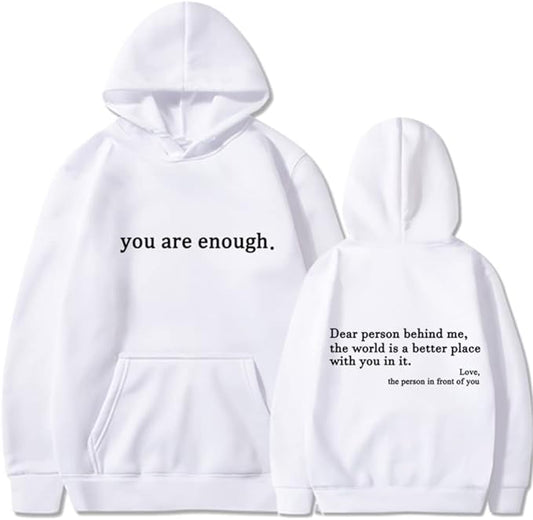 YAE | Unisex-hoodie med citat