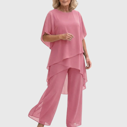 Astrid | Draperat set med palazzobyxor
