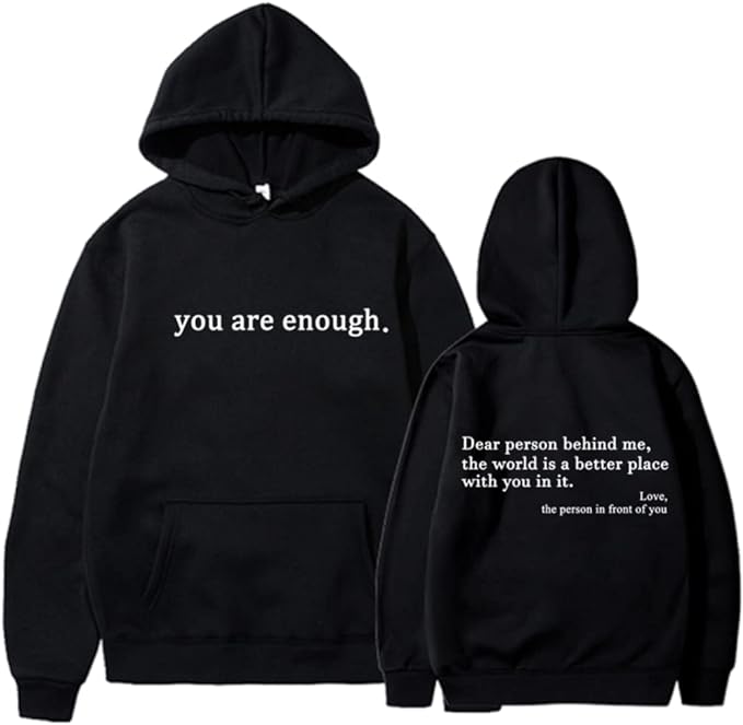 YAE | Unisex-hoodie med citat