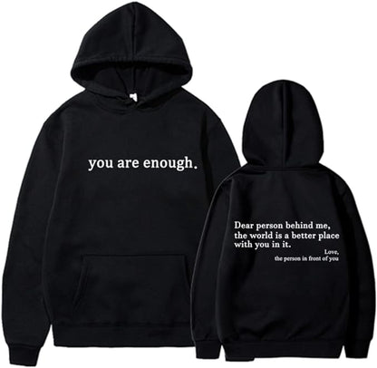 YAE | Unisex-hoodie med citat
