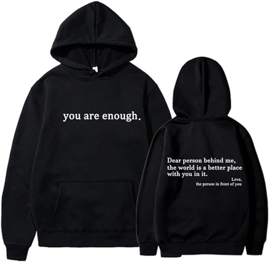 YAE | Unisex-hoodie med citat