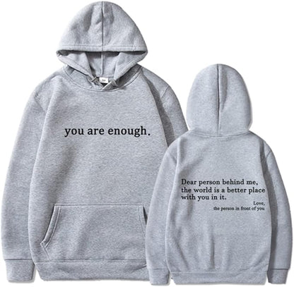YAE | Unisex-hoodie med citat