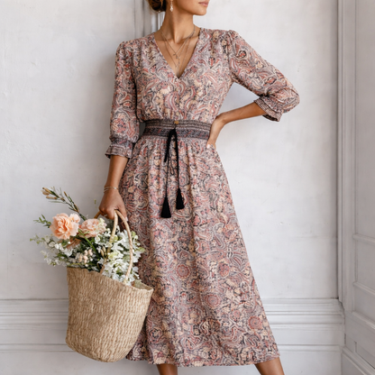 Lola – Vestido Largo de Inspiración Étnica