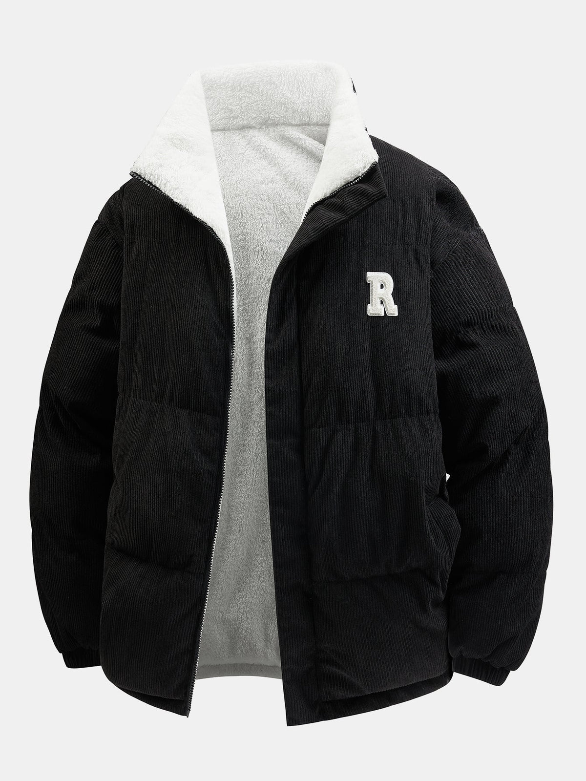 Vändbar manchesterrock med teddyfleece