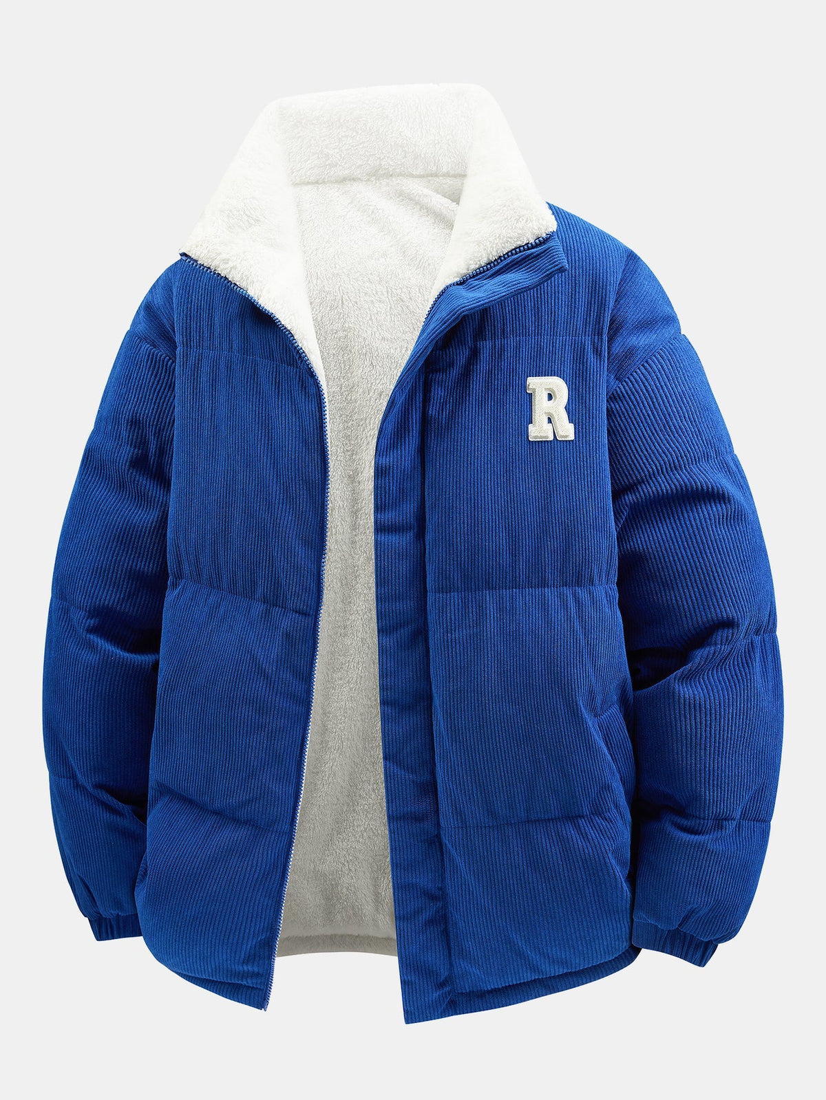 Vändbar manchesterrock med teddyfleece