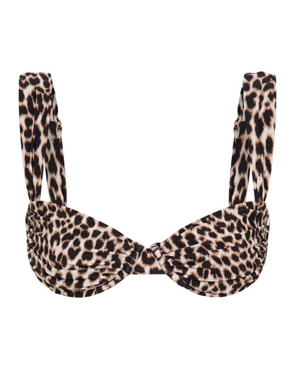 Top de Bikini SIENNA en Color Leopardo