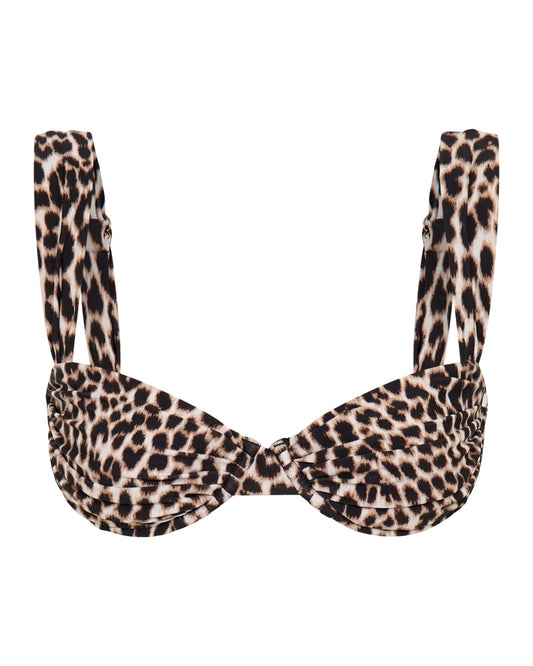 Top de Bikini SIENNA en Color Leopardo