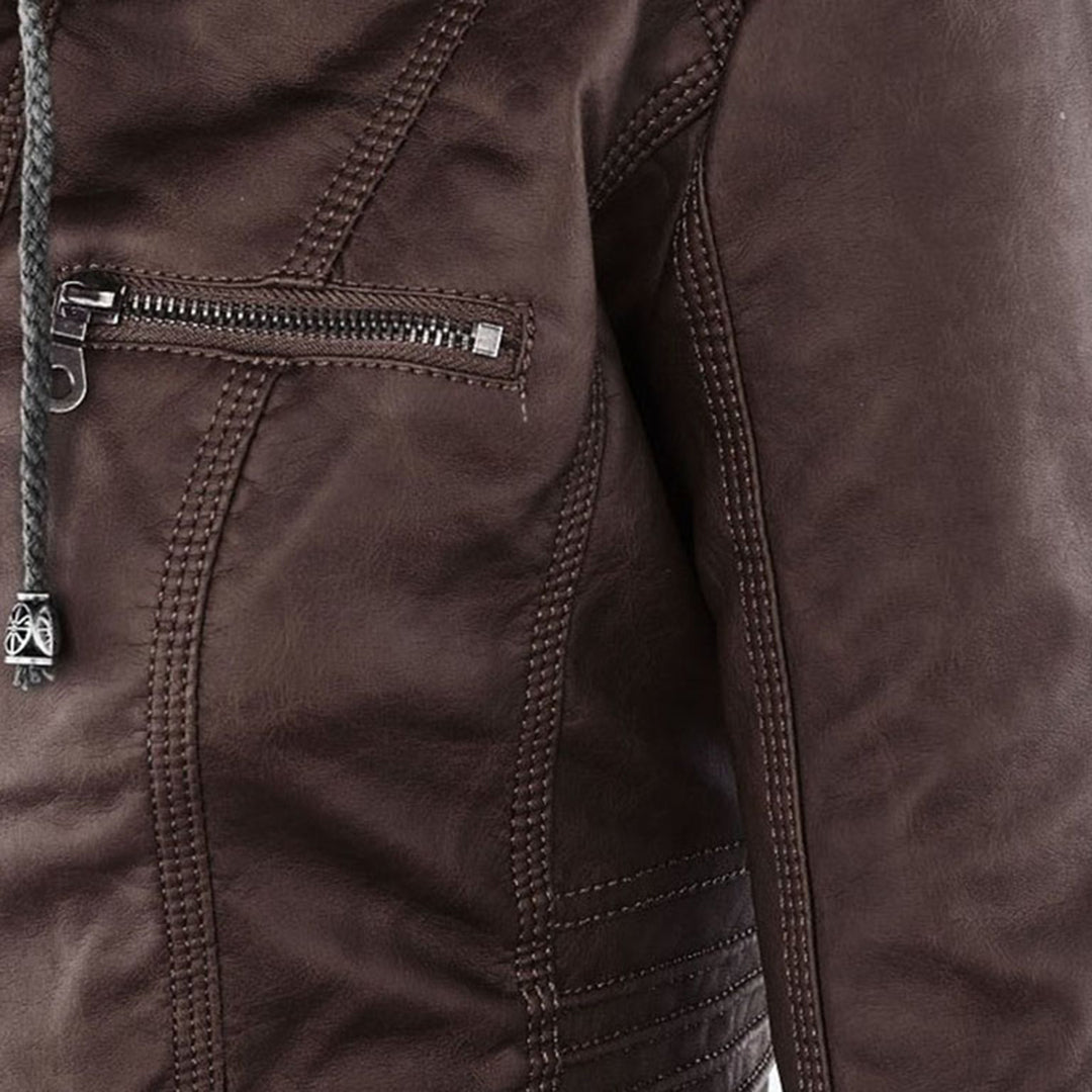 MÓNICA™ | Giacca di pelle elegante
