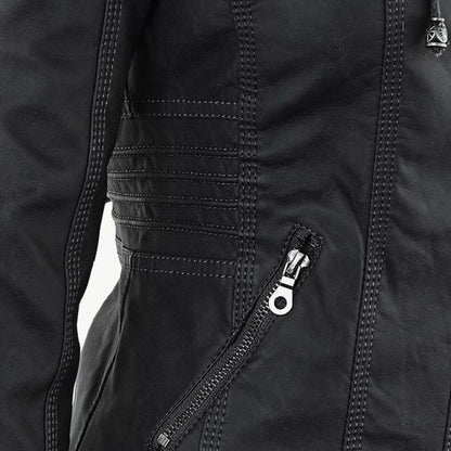 MÓNICA™ | Giacca di pelle elegante