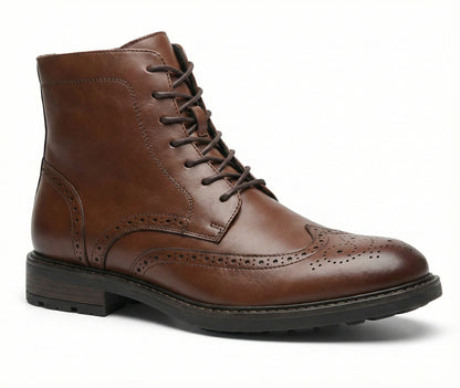 Eduardo | Artisan Wingtip Leather Boots