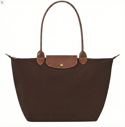 Bolso grande Le Pliage, color ébano