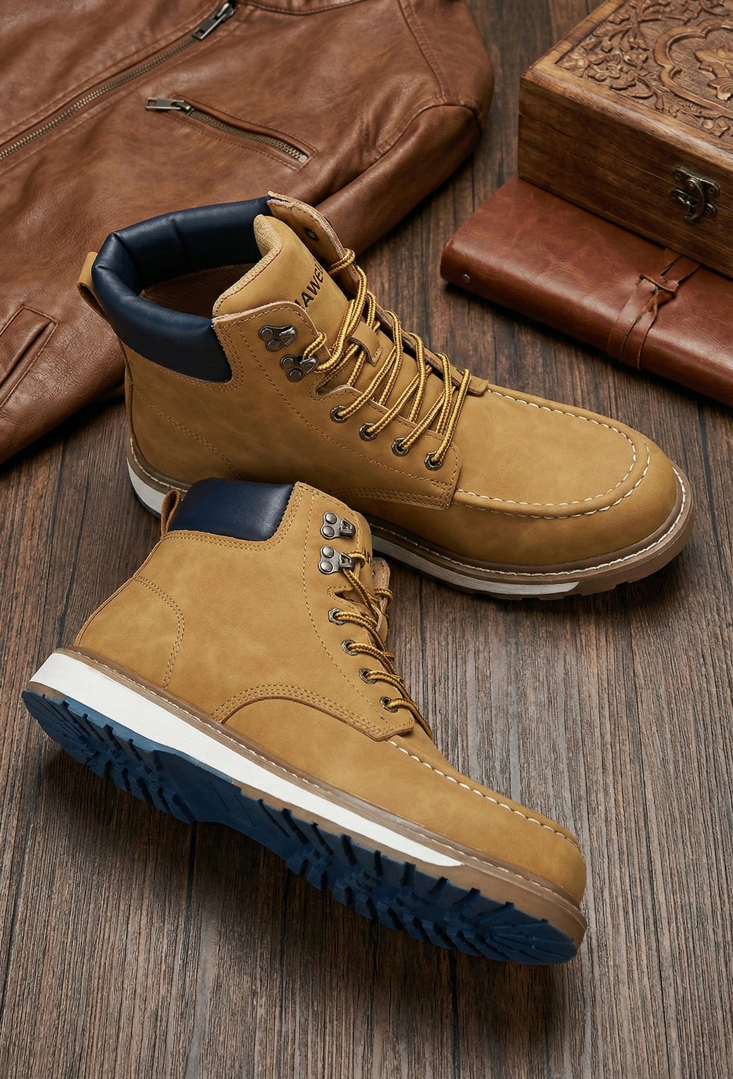 Giorno | Premium Microfiber Moc-Toe Boots