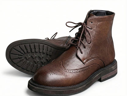 Eduardo | Artisan Wingtip Leather Boots