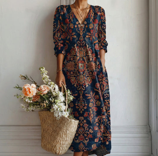 Leire – Abito lungo in stile etnico