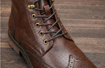 Eduardo | Artisan Wingtip Leather Boots
