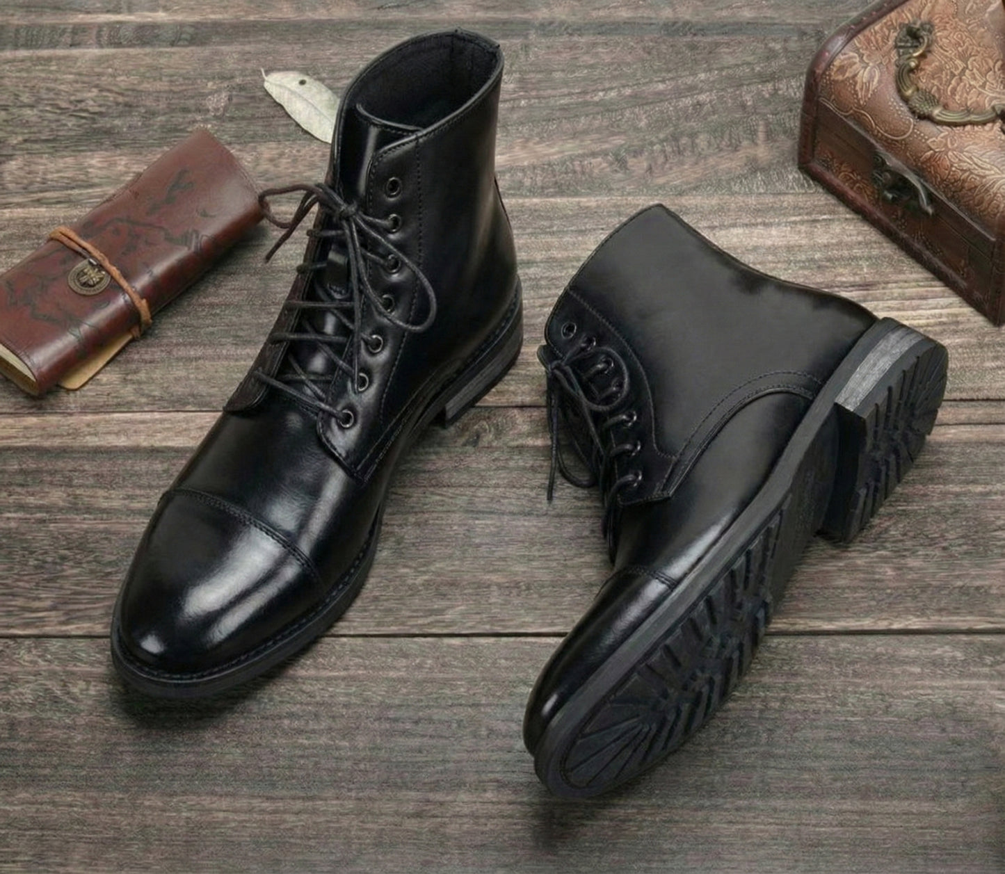 Pietro | Handcrafted Elite Onyx Boots