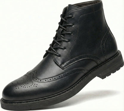 Eduardo | Artisan Wingtip Leather Boots