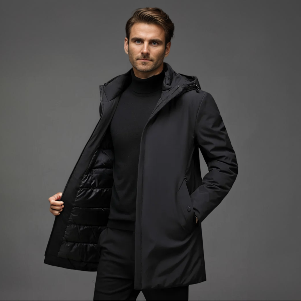Karl | Lång jacka i slim fit