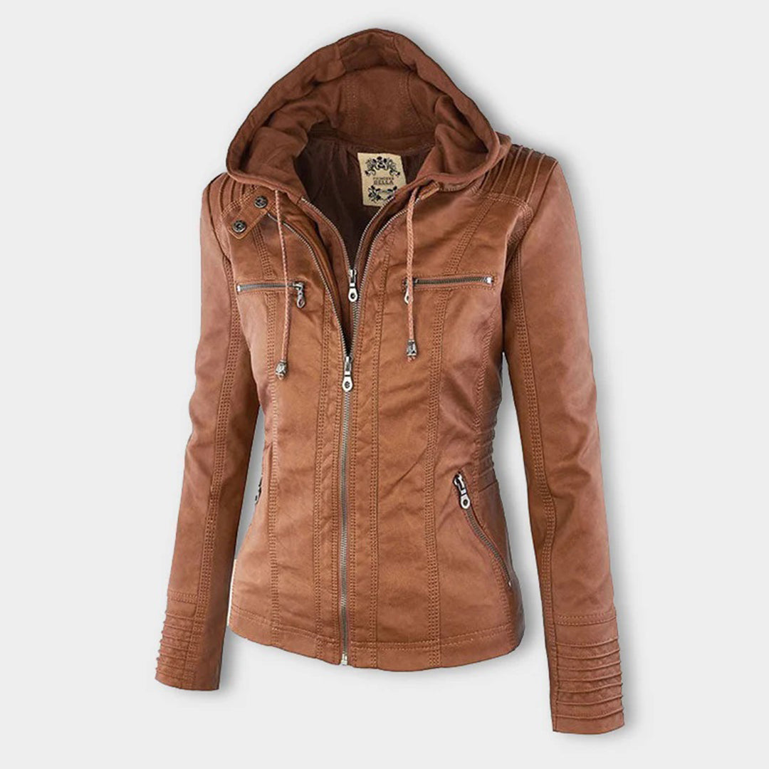 MÓNICA™ | Giacca di pelle elegante