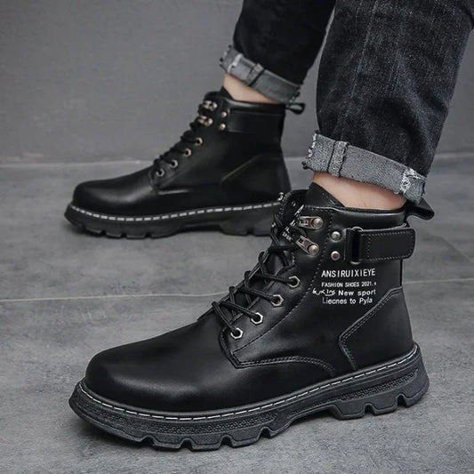 Benjamin High Top Leather Winter Boots
