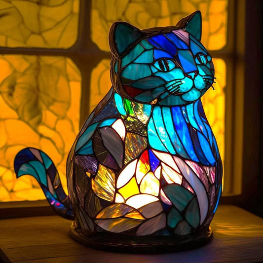 Klotlampa Katt Nala Blå