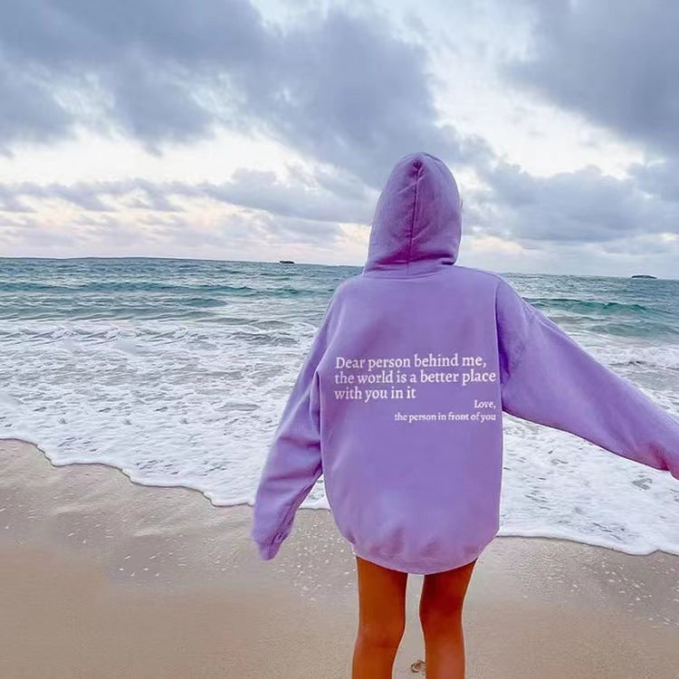 YAE | Unisex-hoodie med citat