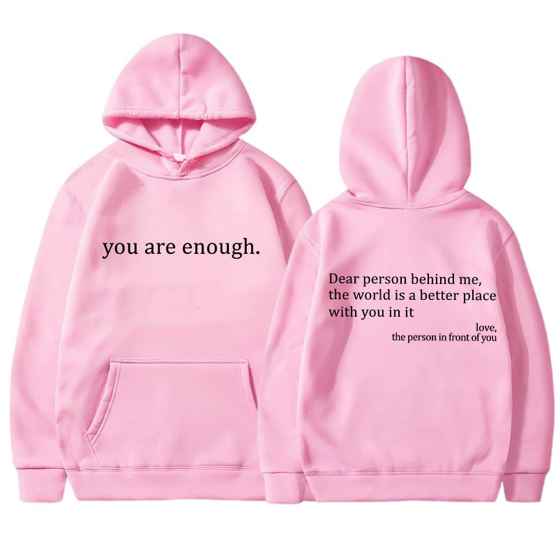 YAE | Unisex-hoodie med citat