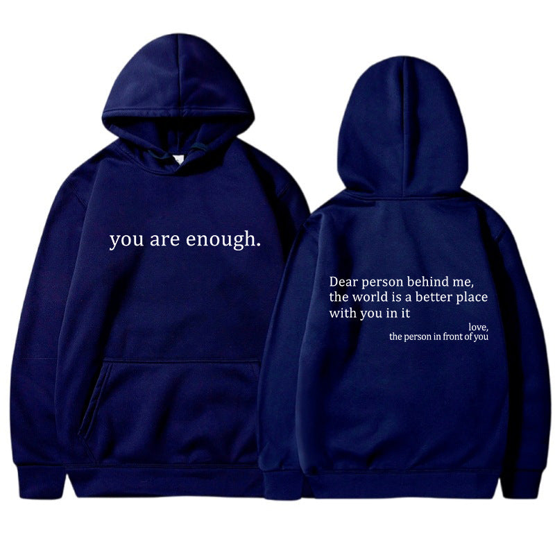 YAE | Unisex-hoodie med citat