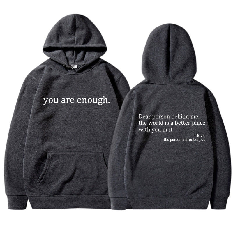 YAE | Unisex-hoodie med citat