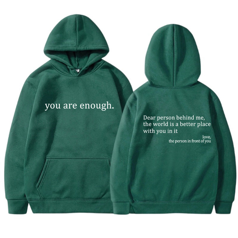 YAE | Unisex-hoodie med citat