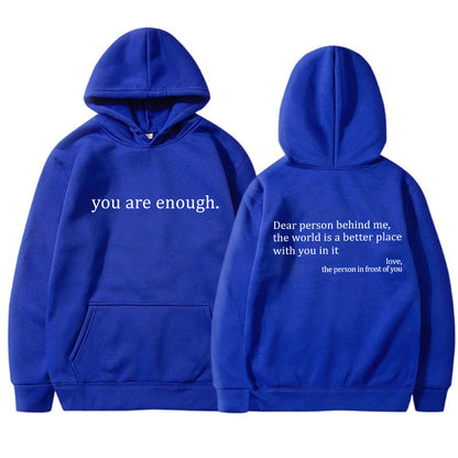 YAE | Unisex-hoodie med citat