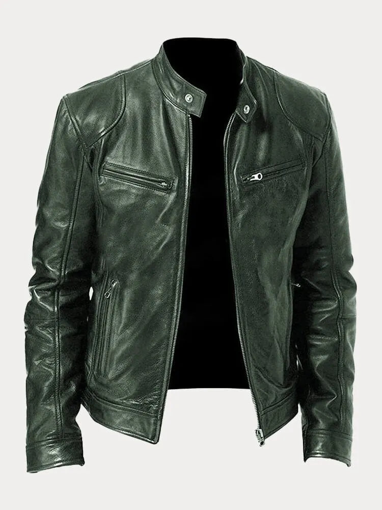 James | Bikerjacka i skinn