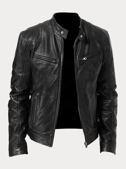 James | Bikerjacka i skinn