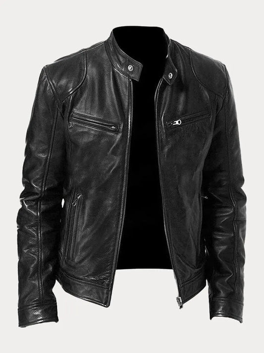 James | Bikerjacka i skinn
