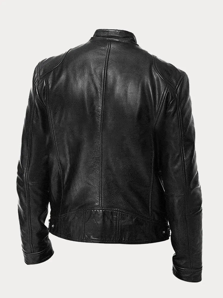James | Bikerjacka i skinn