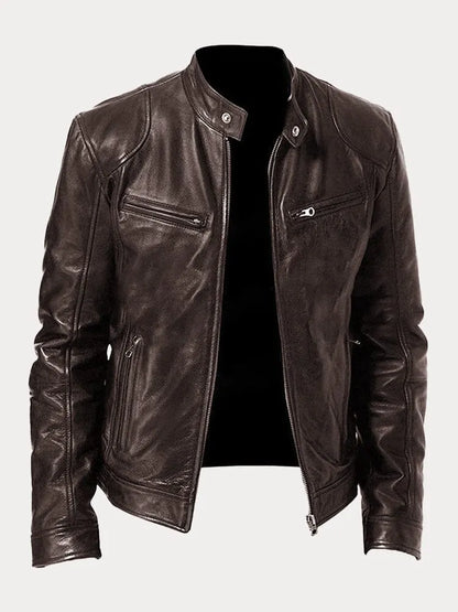 James | Bikerjacka i skinn