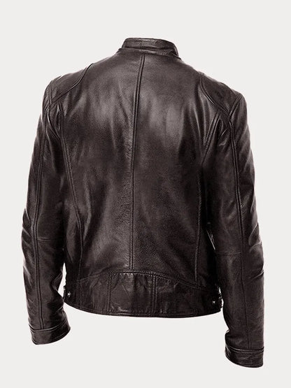 James | Bikerjacka i skinn