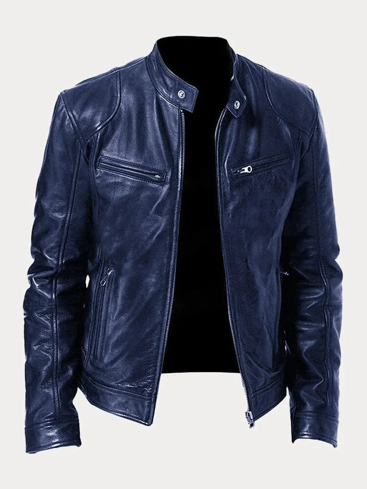James | Bikerjacka i skinn